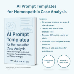 AI Prompt Templates for Homeopathic Case Analysis